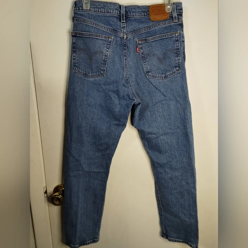 LEVI'S Premium Big E‎ 501 Jeans Blue Denim Regular Straight Womens W28 L26